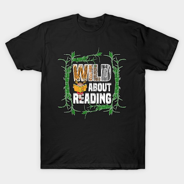 Wild About Reading T-Shirt by Rengaw Designs